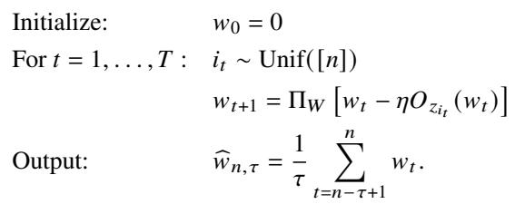 With-Replacement SGD Algorithm
