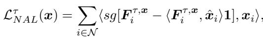 The Nash Advantage Loss function equation.