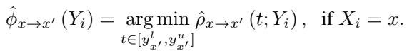 Minimization step to find counterfactual outcome.