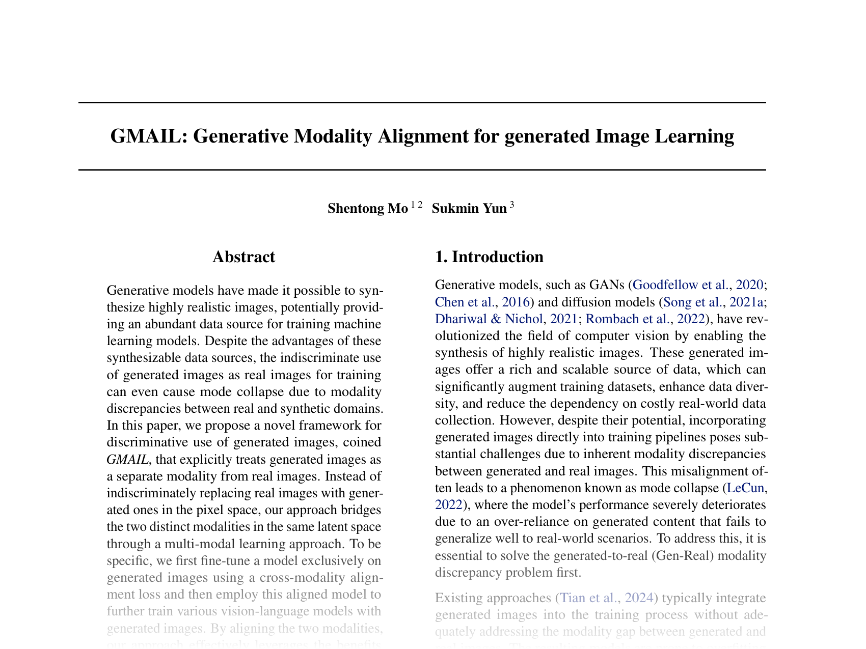 [GMAIL: Generative Modality Alignment for generated Image Learning 🔗](https://openreview.net/pdf?id=u6xeKVHS6K)