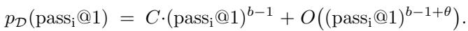 Theorem stating the relationship between the density function and the power law.
