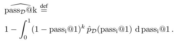Distributional estimator equation.