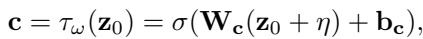 Equation 10: The perturbation condition model.