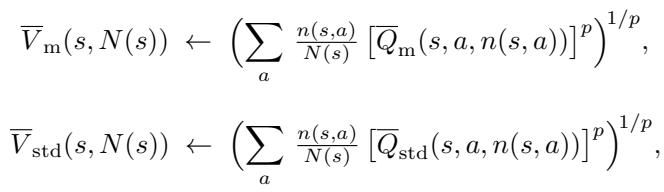 Backup Operator Equations