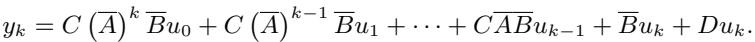 Unrolled recurrence for LSSL output.