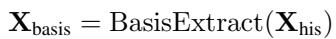 Equation for basis extraction