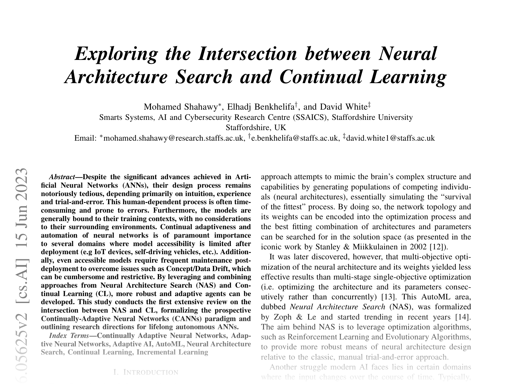 [Exploring the Intersection between Neural Architecture Search and Continual Learning 🔗](https://arxiv.org/abs/2206.05625)