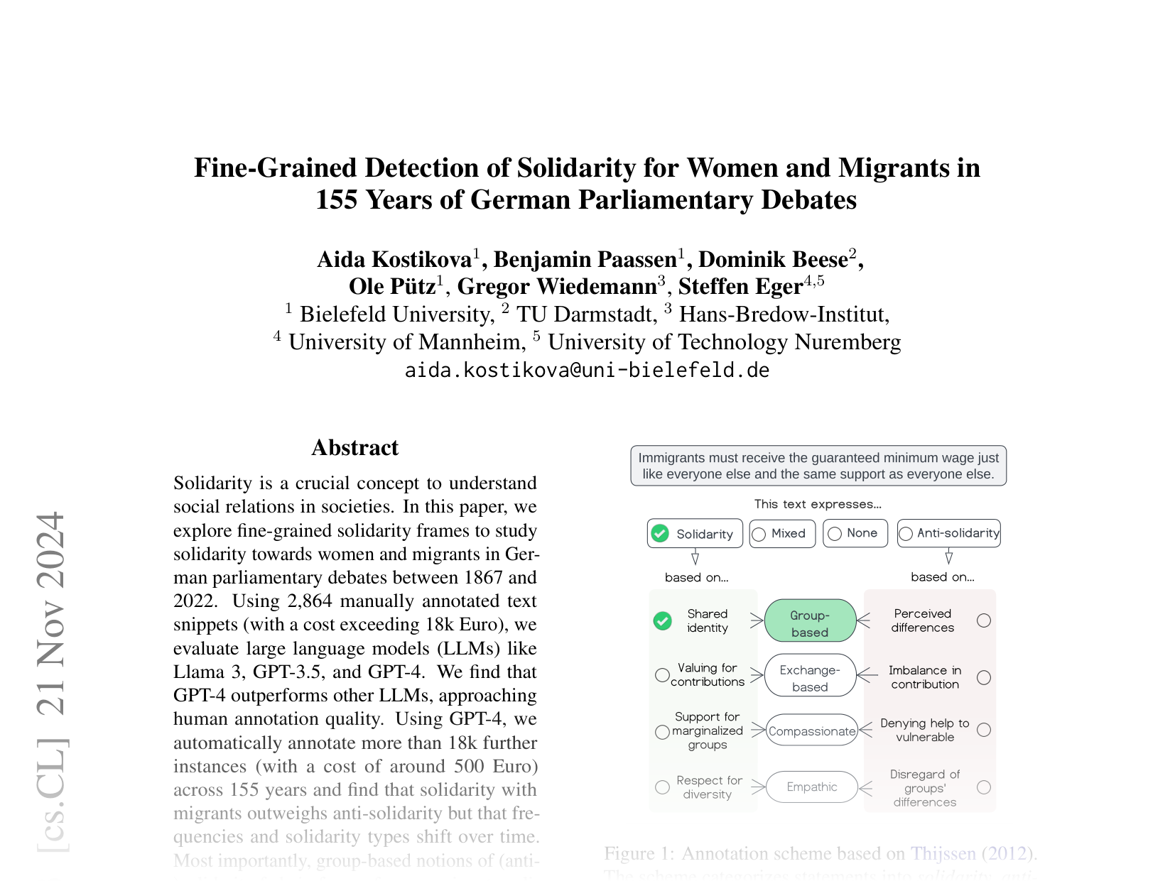 [Fine-Grained Detection of Solidarity for Women and Migrants in 155 Years of German Parliamentary Debates 🔗](https://arxiv.org/abs/2210.04359)