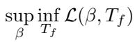 The saddle-point optimization problem.