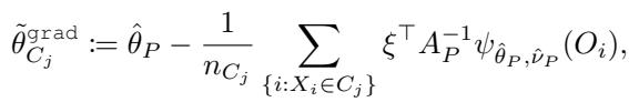 The gradient-based approximation formula.