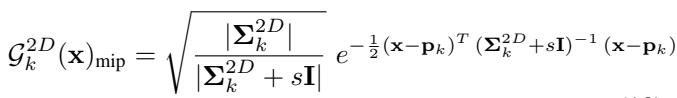 2D Mip filter equation.
