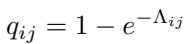 Probability of photon detection equation.