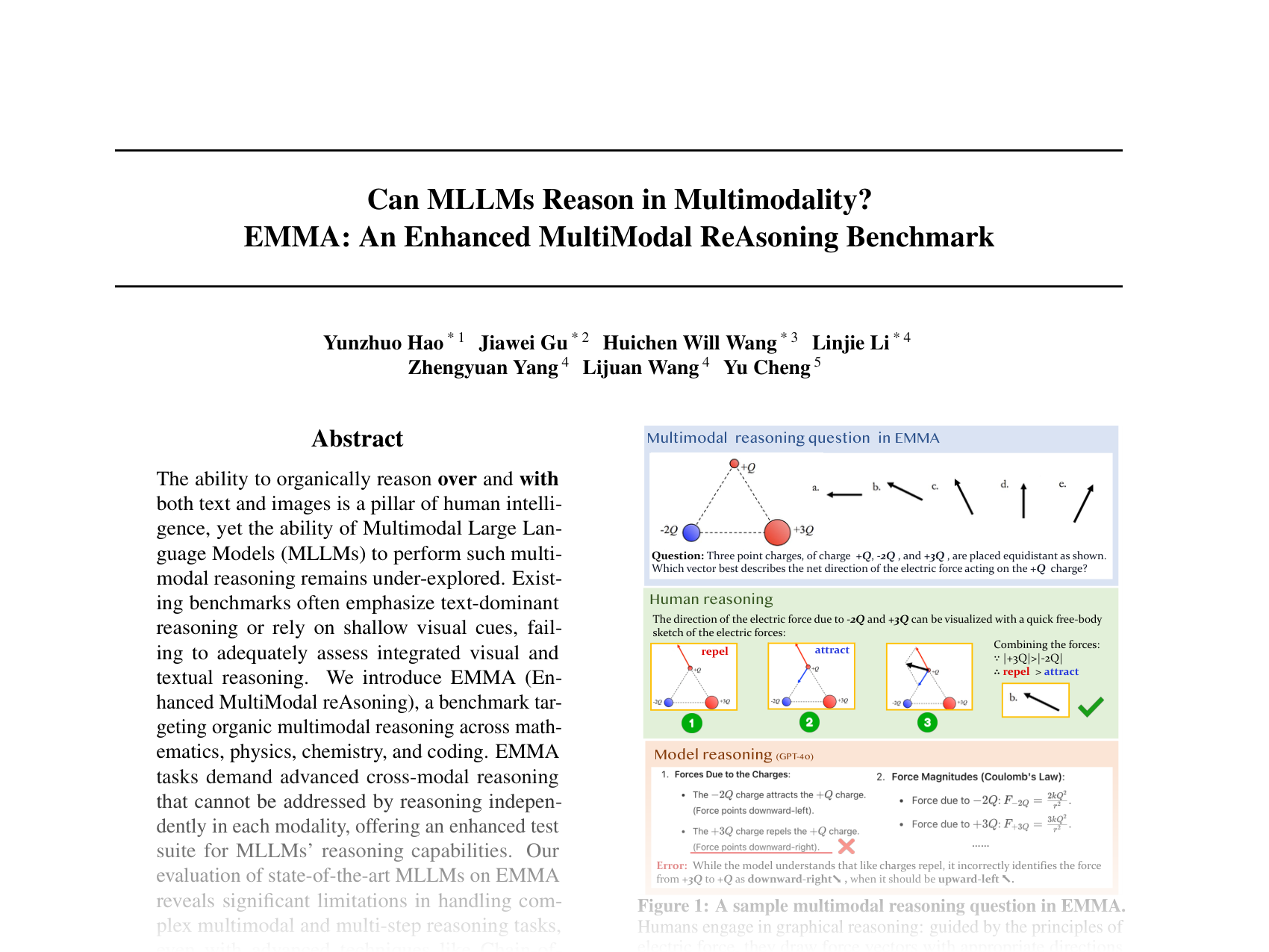 [Can MLLMs Reason in Multimodality? EMMA: An Enhanced MultiModal ReAsOning Benchmark 🔗](https://openreview.net/pdf?id=v26vwjxOEz)