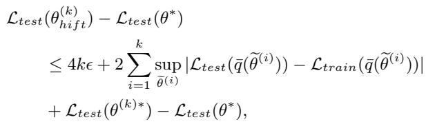 Equation 4: Generalization bound of HiFT