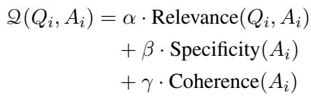 质量评估函数方程