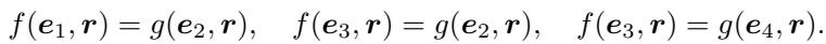 Equations showing the transitive property causing the failure