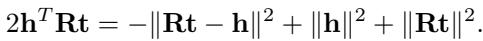 Equation showing bilinear models conversion to distance-based forms