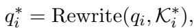 基于困难事实重写问题的公式。