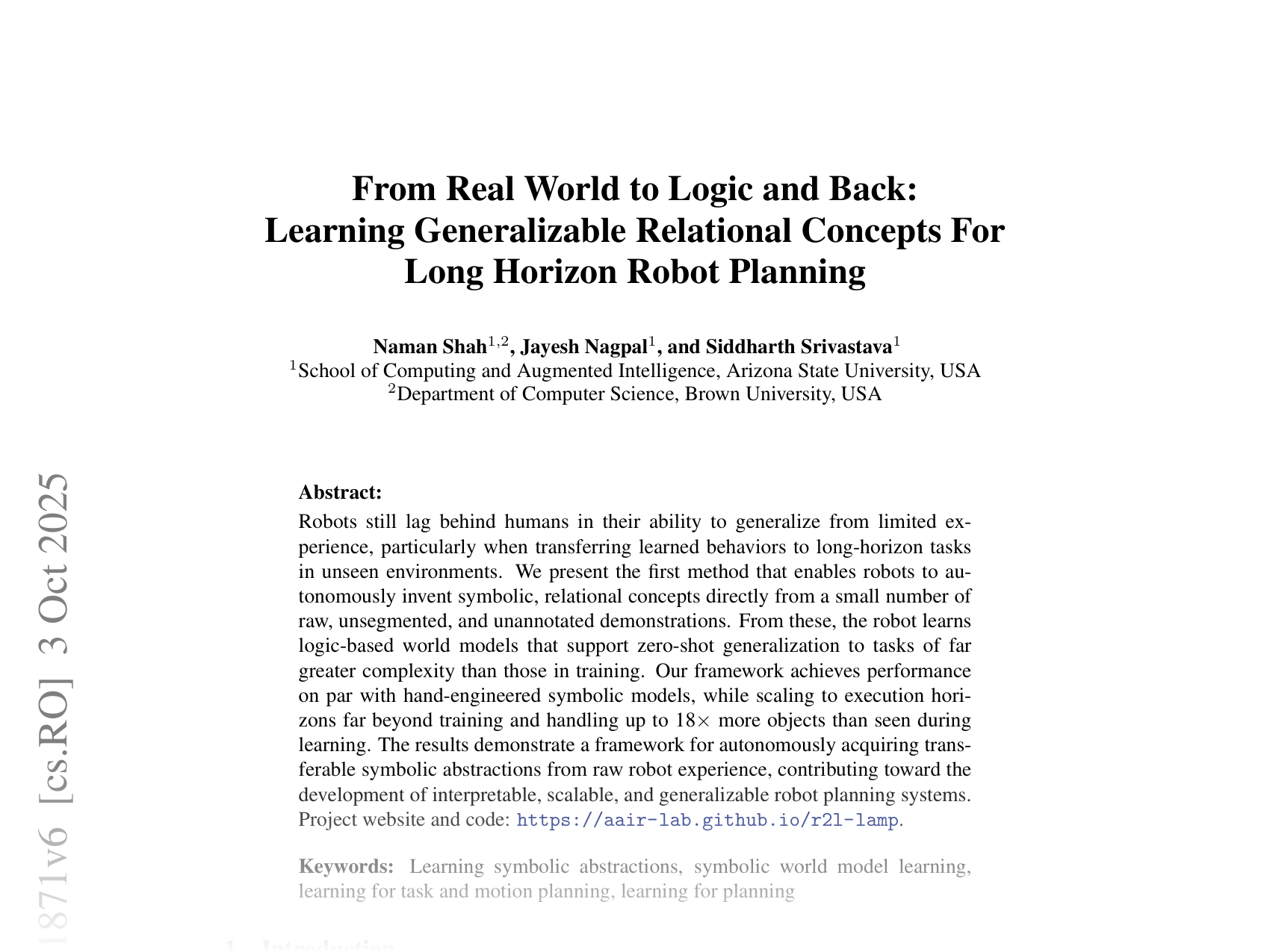 [From Real World to Logic and Back: Learning Generalizable Relational Concepts For Long Horizon Robot Planning 🔗](https://arxiv.org/abs/2402.11871)