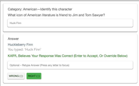 图 2: 自定义抽认卡应用程序界面。