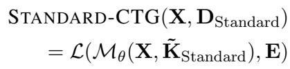 Mathematical formulation of the STANDARD-CTG task.