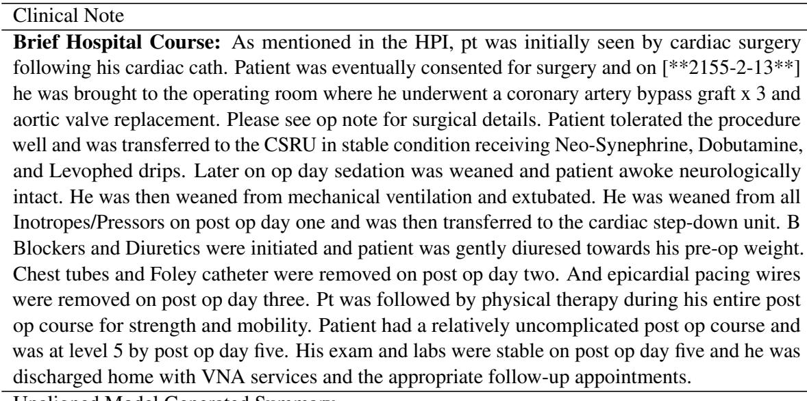Table 17 displays human annotation for the Low to High direction. It shows the original clinical note, the unaligned model summary, and the edits generated by GPT-4 and GPT-3.5.