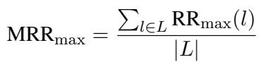 平均倒数排名公式