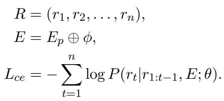 优化后缀损失函数的方程。