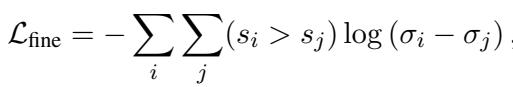 Equation 7: Fine-grained preference loss.