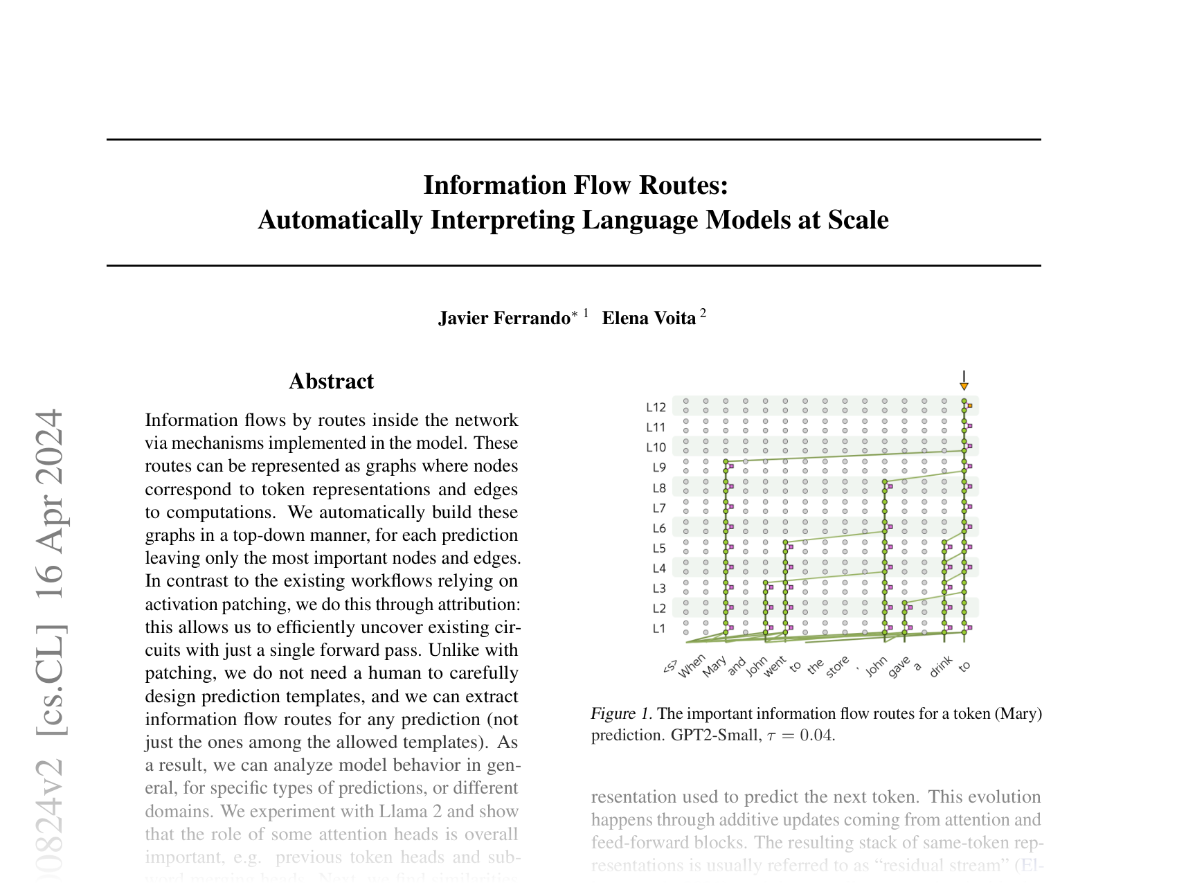 [Information Flow Routes: Automatically Interpreting Language Models at Scale 🔗](https://arxiv.org/abs/2403.00824)