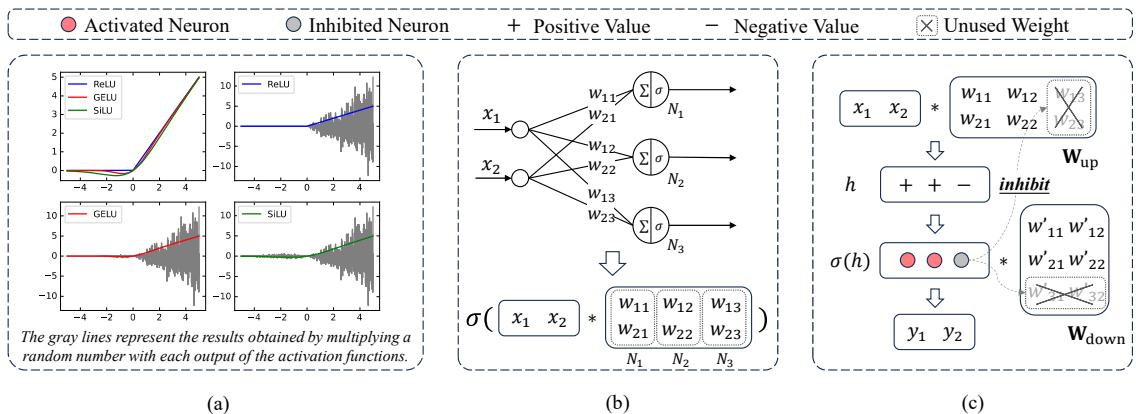 Figure 3: The impact of ReLU-like activation functions on neurons.