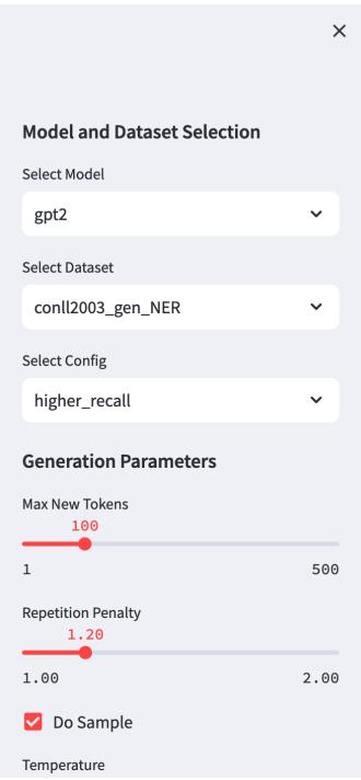 图 10: 模型游乐场 (playground) 的屏幕截图。