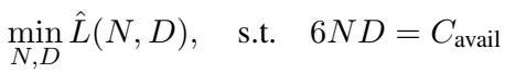 Optimization problem for compute allocation.
