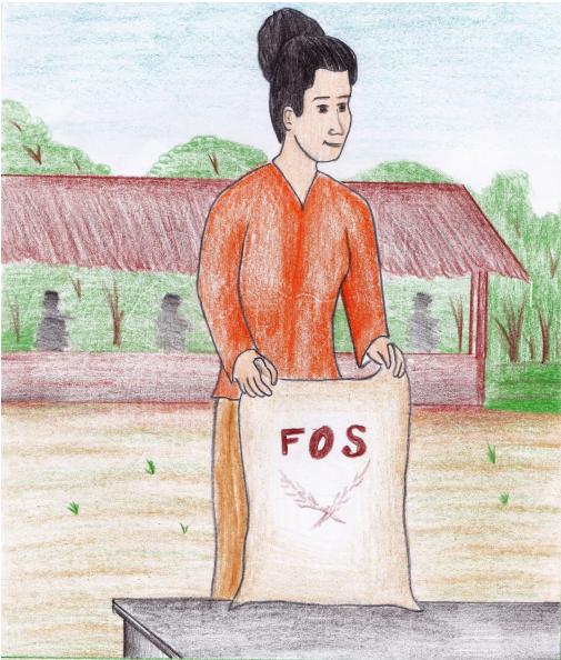 Story text: My mom bought rice.