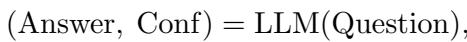 Equation for verbalized confidence