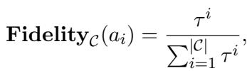 Equation for calculating Fidelity