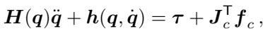 Equation of Motion for rigid body dynamics.