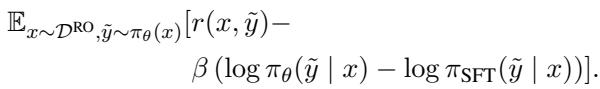 Equation for Reward Optimization via Reinforcement Learning.