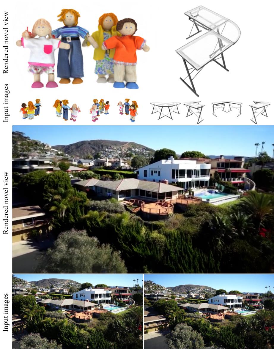 High-resolution reconstructions from GS-LRM.