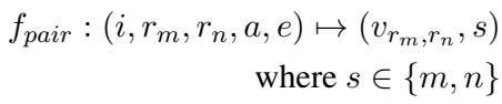 将输入映射到获胜回答的成对排序公式。