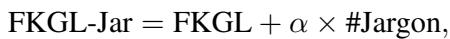 包含术语项的更新版 FKGL-Jar 公式。