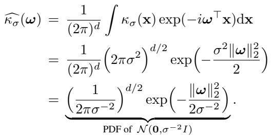 Fourier Transform of Kernel