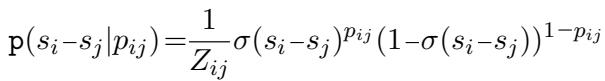 软 Bradley-Terry 专家公式。