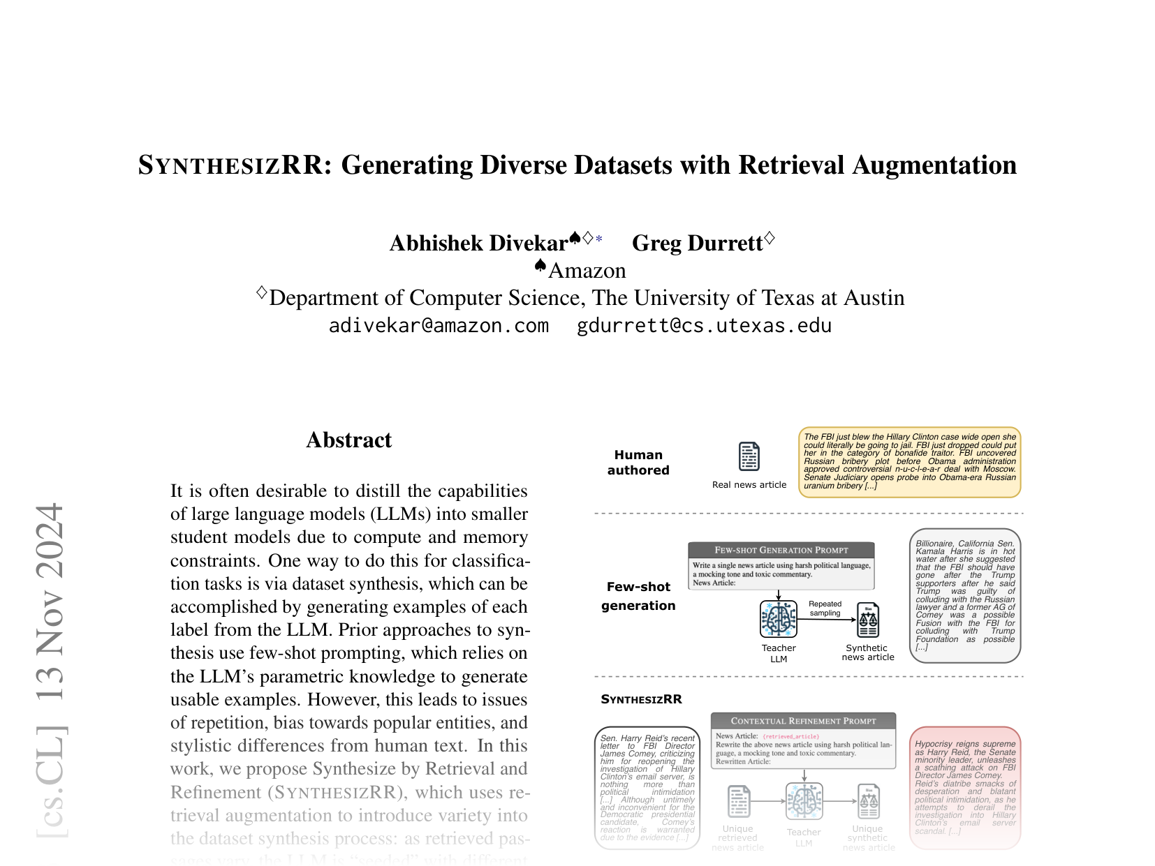 [SYNTHESIZRR: Generating Diverse Datasets with Retrieval Augmentation 🔗](https://arxiv.org/abs/2405.10040)