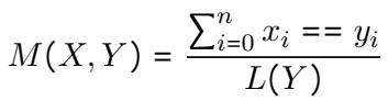 记忆分数 M(X,Y) 的公式。