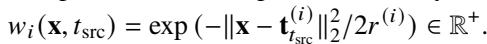 Equation 7: Weighting Function