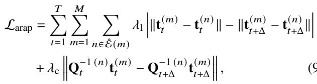 Equation 9: ARAP Loss