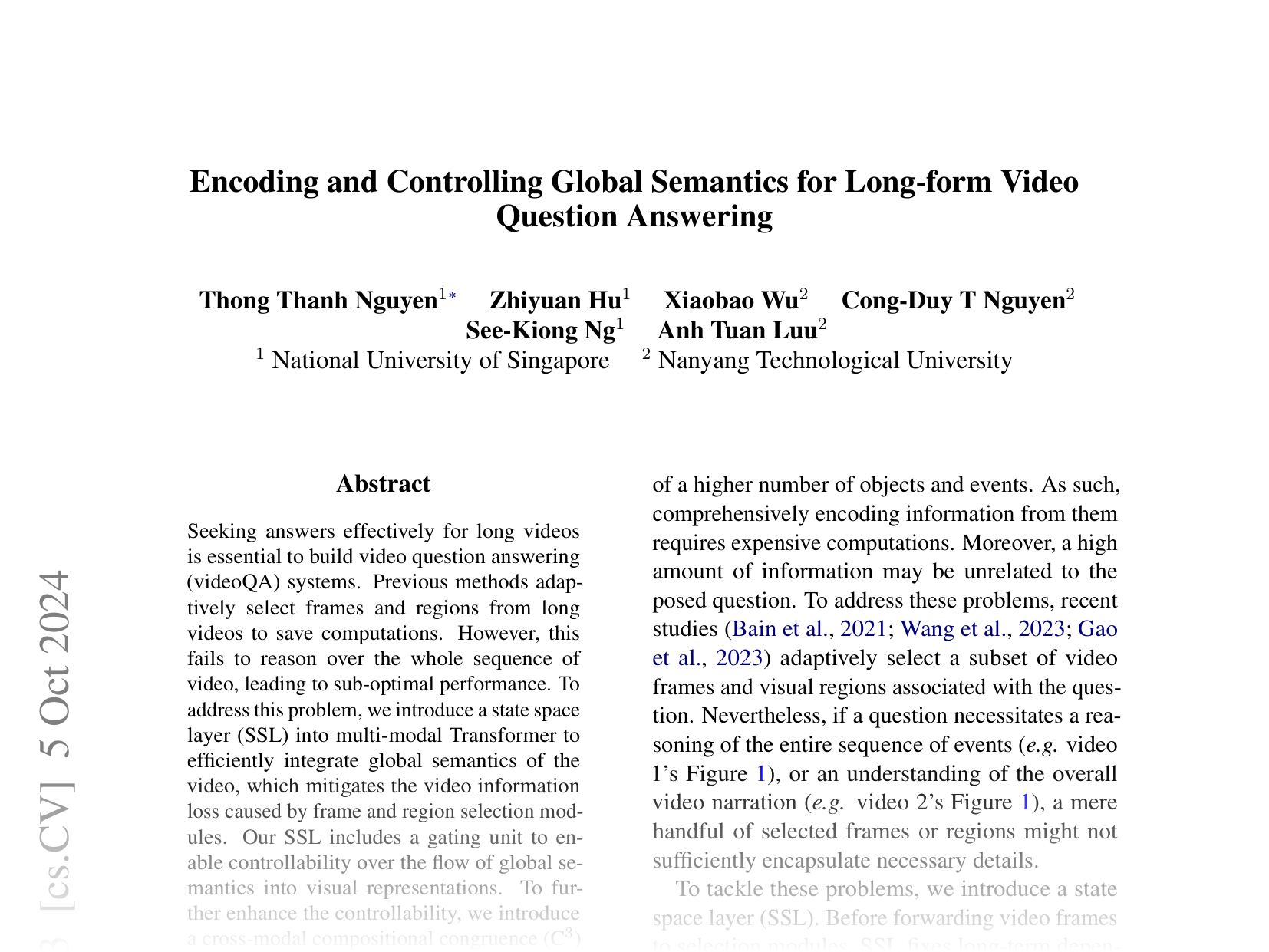 [Encoding and Controlling Global Semantics for Long-form Video Question Answering 🔗](https://arxiv.org/abs/2405.19723)