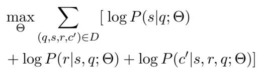 Equation 1 showing the supervised fine-tuning objective function.