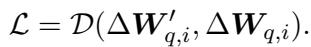 Loss function for targeting a single Attention Query module.